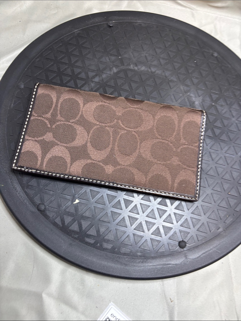 Coach Brown Signature Continental Card Holder